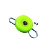 Груз Ушастік, Грузило вухань, Груз чебурашка, Свинцеві грузила, Грузила для риболовлі, Груз ушастік на спінінг, Купити груз ушастік на спініг, Вантаж Вухань кольоровий, Вантаж Вухань, silvereyes, Вантаж вухань таблетка, Груз Ушастік таблетка 5г silvereyes green,