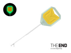 Голка з замком флюро Delphin T-END GripXF LeadCORE