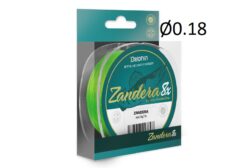 Шнур Delphin ZANDERA 8 / флюро зелений 0.18мм 14.6кг 150м