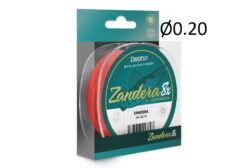 Шнур Delphin ZANDERA 8 / флюро червоний 0.20мм 15.5кг 150м