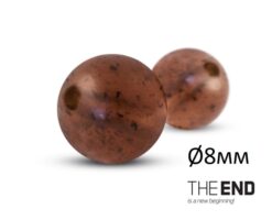 Силіконова бусина Soft beads THE END 8мм / G-ROUND/ 50шт