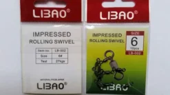 Карабін з вертлюгом LIBAO №6 10шт