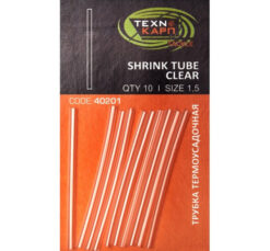 Набір термо-трубочок прозорих 1.5мм 10шт, Термоусадка, Термоусадочна трубка,