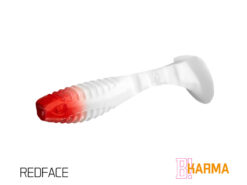 Силіконова їстівна рибка Delphin KARMA UVs 10cm/5шт REDFACE