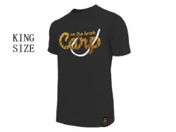 Футболка Delphin CARP on the hook / чорна KING SIZE