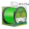 Леска Delphin NUCLEO 1200м / флюро зелена 0.25мм 5.4кг