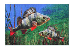 Килимок з окунем Delphin 3D perches rug / 60x40см