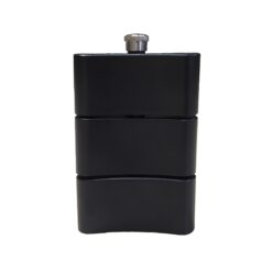 Фляга 7oz чорна кубік нерж мод1127