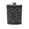 Фляга 9oz шкіра чорна нерж мод1079