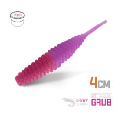 Силіконова їстівна личинка Delphin B StinxGRUB Креветка 4см/20шт / CHEWY