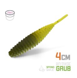 Силіконова їстівна личинка Delphin B StinxGRUB Часник 4см/20шт / SPRING