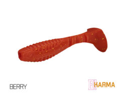 Силіконова їстівна рибка Delphin KARMA UVs 10cm/5шт BERRY