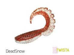 Силіконовий їстівний твістер Delphin TWISTA UVs 8cm/5шт DeadS