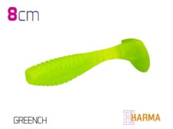 Силіконова їстівна рибка Delphin KARMA UVs 8cm/5шт GREENCH