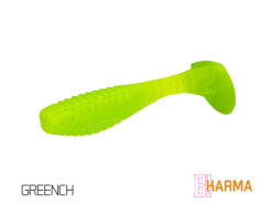Силіконова їстівна рибка Delphin KARMA UVs 10cm/5шт GREENCH