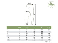Розмірна таблиця Комплект термобілизни чоловічий Delphin ArmaX