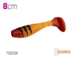 Силіконова їстівна рибка Delphin KARMA UVs 8cm/5шт TIGERA