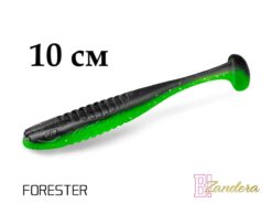 Силіконова їстівна рибка Delphin ZANDERA UVs 10cm/5шт FORESTER