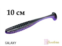 Силіконова їстівна рибка Delphin ZANDERA UVs 10cm/5шт GALAXY