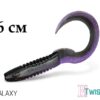 Силіконовий їстівний твістер Delphin TwistaX Eeltail UVs 6cm/5шт GALAXY