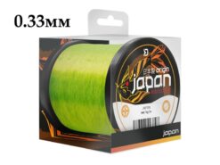 Леска Monofilament Delphin JAPAN Origin / Флюко жовта / 0.33mm 8.23kg 1100m