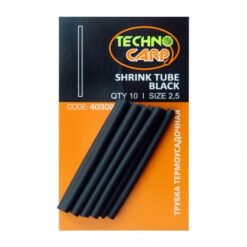 Набір термо-трубочок чорних 2.5мм 10шт, Термоусадка, термоусадочна трубка, Термоусадка для риболовлі,