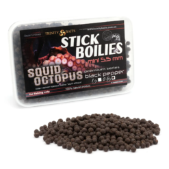 Стік-міні бойли 5.5 мм Squid octopus -black pepper 500г